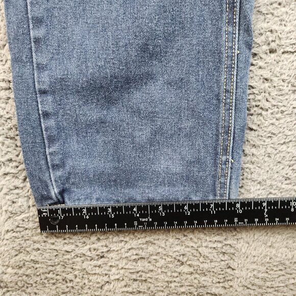 Men's Slim Straight Leg Moto Jeans Size 42 Stretch Biker Articulated Knees Kaalu - Picture 8 of 10